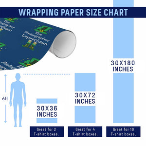 The Photographer Leprechaun Matching Group Wrapping Paper Roll Festive St Patricks Day Squad Photographers TS02 Print Your Wear