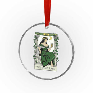 The Sassy Lass Tarot Card Crystal Glass Ornament Funny St Patrick's Day TS02 Print Your Wear