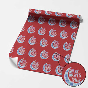 The Sky Is Opalite Moonstone Mystical Crystal Lover Wrapping Paper Roll TS14 Red Print Your Wear