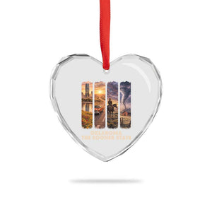 The Sooner State Pride Heart Crystal Glass Ornament Gift for Oklahomans TS12 Print Your Wear