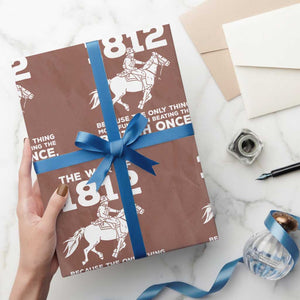 The War Of 1812 Wrapping Paper Roll Beating The British Twice Funny Patriotic Military History