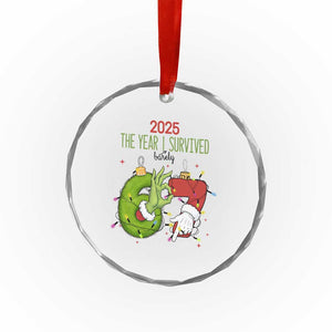 The Year I Survived 67 Six Seven Christmas Meme Crystal Glass Ornament TS14 Print Your Wear