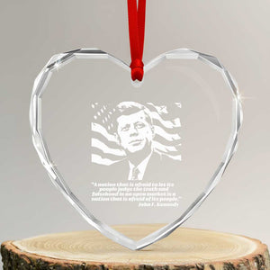 Theodore Roosevelt Quote Heart Crystal Glass Ornament Patriotic American Flag Presidents Day TS14 Transparent Glass 3'' Heart Print Your Wear