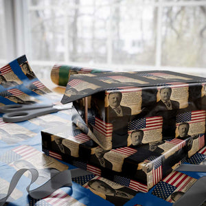 Theodore Roosevelt Quote Wrapping Paper Roll American President History TS14 Black Print Your Wear
