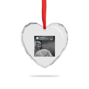 There is Motion at Your Front Door Heart Crystal Glass Ornament Tung Tung Tung Sahur Italian Brainrot Meme TS14 Print Your Wear
