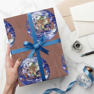 There Is No Planet B Wrapping Paper Roll Earth Day Environmental Awareness Gift TS12 Mocha Print Your Wear