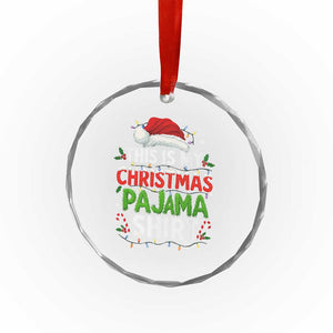 This Is My Christmas Pajama Crystal Glass Ornament Funny Xmas PJs TS10 Print Your Wear