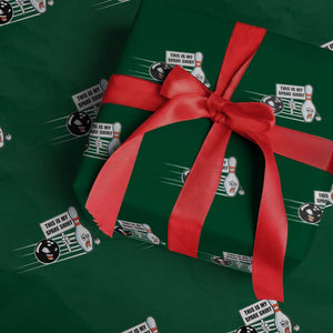This Is My Spare Shirt Wrapping Paper Roll Funny Bowling Gift TS12 Green Print Your Wear