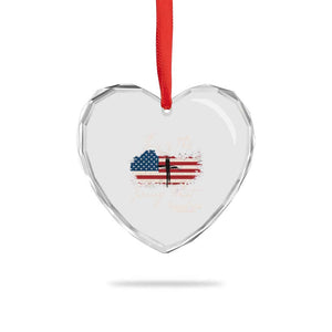 This is The Turning Point Memorial Heart Crystal Glass Ornament Tribute to A True Patriot Christian Faith American Flag TS02 Print Your Wear