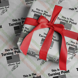 This is The Turning Point Wrapping Paper Roll American Flag A True Patriot Statement TS02 Christmas Plaid Print Your Wear