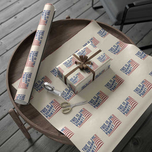 This is The Turning Point Wrapping Paper Roll USA Flag America True Patriot TS02 Beige Print Your Wear