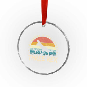 Three Rex 3rd Birthday Crystal Glass Ornament 3 Years Old Dinosaur Bday Boy TS02 Print Your Wear