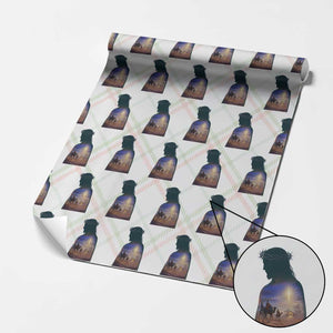 Three Wise Men Nativity Scene Wrapping Paper Roll Christian Jesus Faith TS14 Christmas Plaid Print Your Wear