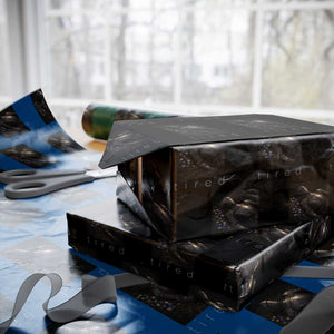 Tired Knight Wrapping Paper Roll Gothic Medieval Fantasy TS10 Black Print Your Wear