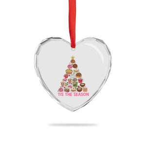 Tis The Season Mexican Christmas Heart Crystal Glass Ornament TS14 Print Your Wear