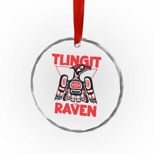 Tlingit Raven Totem Crystal Glass Ornament Alaska Native Tribal Art Design TS02 Print Your Wear