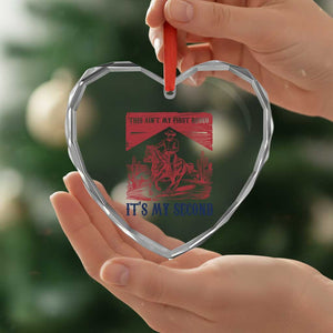 Toddler Baby Boy 2nd Birthday Heart Crystal Glass Ornament This Aint My First Rodeo Its My Second TS10 Print Your Wear