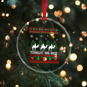 Tonight We Ride Crystal Glass Ornament Three Wise Men Nativity Scene Christmas TS14 Print Your Wear