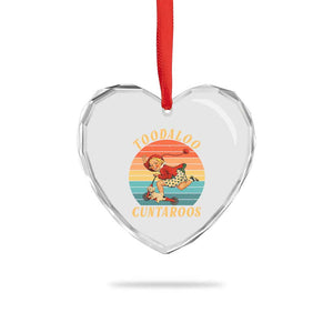 Toodaloo Cuntaroos Heart Crystal Glass Ornament Funny Sarcastic Goodbye Humor TS14 Print Your Wear