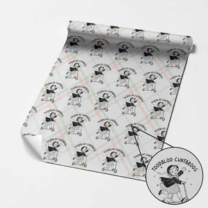 Toodaloo Cuntaroos Wrapping Paper Roll Funny Roller Girl Sarcastic TS14 Christmas Plaid Print Your Wear