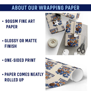 Toronto Ice Hockey Beaver Wrapping Paper Roll Canadian Pride Gift TS12 Print Your Wear
