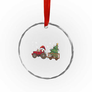 Tractor Xmas Crystal Glass Ornament Tree Lights Farmer Xmas Gift for Tractor Drivers TS10 Print Your Wear