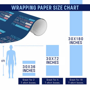 Trans Rights Wrapping Paper Roll Transgender LGBTQ Queer Pride Ally Social Justice TS10 Print Your Wear