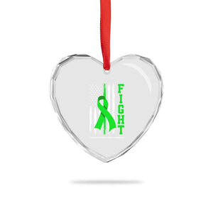 Traumatic Brain Injury Awareness Heart Crystal Glass Ornament Fight TBI American US Flag TS02 Print Your Wear