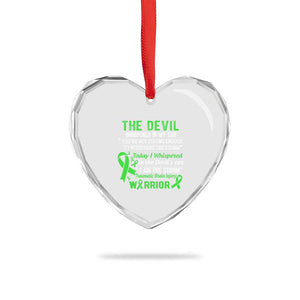 Traumatic Brain Injury Awareness Heart Crystal Glass Ornament I Am The Storm TBI Warrior TS02 Print Your Wear