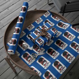 Trini Dominican Girl Wrapping Paper Roll Yes Im Both Trinidad And Tobago Dominican Pride TS10 Blue Print Your Wear