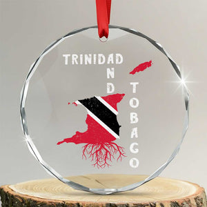Trinidad and Tobago Flag Crystal Glass Ornament Trini Trinidadian Proud TS10 Transparent Glass 3'' Circle Print Your Wear