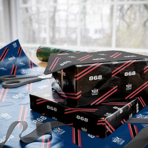 Trinidad and Tobago Flag Wrapping Paper Roll 868 Trini Soccer Fan TS10 Black Print Your Wear