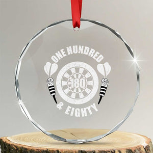 Triple 20 Master Dartist Gift Crystal Glass Ornament One Hundred And Eighty TS12 Transparent Glass 3'' Circle Print Your Wear