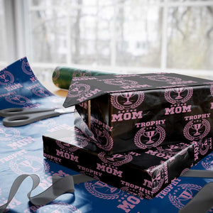 Trophy Mom Wrapping Paper Roll Number One Mama Funny Mother's Day TS11 Black Print Your Wear
