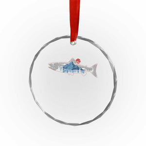 Trout Fly Fish Nature Montane Forest Fishing Camping Crystal Glass Ornament TS11 Print Your Wear
