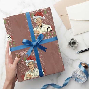 True Crime Christmas Keith Wrapping Paper Roll Funny It Was A Holiday Just Like Any Other Or Was It TS11 Mocha Print Your Wear
