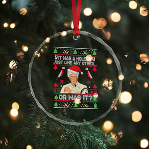 True Crime Ugly Christmas Crystal Glass Ornament Funny Holiday Xmas Party TS10 Print Your Wear