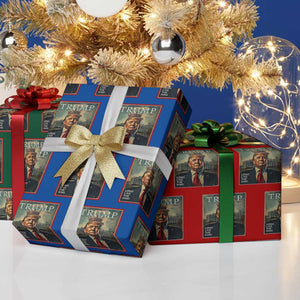 Trump 2025 Wrapping Paper Roll Long Live The King Patriotic Graphic TS02 Print Your Wear