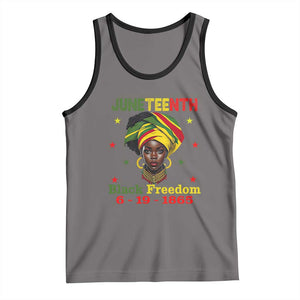 Juneteenth Black Freedom Tank Top Since 1865 For African Women Black Pride TS01 Deep Heather Black Print Your Wear