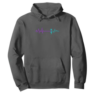Suicide Prevention Awareness Hoodie Semicolon Stay Strong Design TS01 Dark Heather Print Your Wear