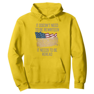 It Doesn't Need to Be Rewritten - We the People American Flag Design - Patriotic Veteran Hoodie Veteran TS01 Daisy Print Your Wear