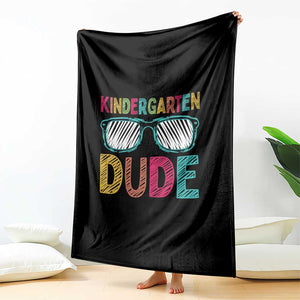 Kindergarten Dude Throw Blanket Funny First Day Back to School Student