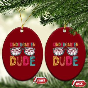 Kindergarten Dude Ceramic Ornament Funny First Day Back to School Student