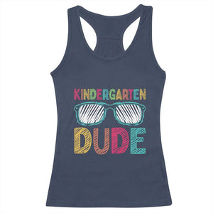 Kindergarten Dude Racerback Tank Top Funny First Day Back to School Student