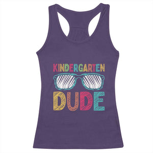 Kindergarten Dude Racerback Tank Top Funny First Day Back to School Student