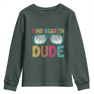Kindergarten Dude Youth Sweatshirt Funny First Day Back to School Student