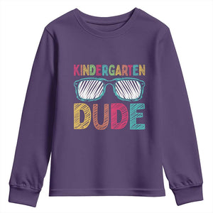 Kindergarten Dude Youth Sweatshirt Funny First Day Back to School Student