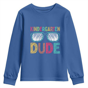 Kindergarten Dude Youth Sweatshirt Funny First Day Back to School Student