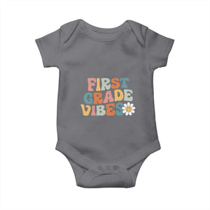 Retro 1st Day of School Baby Onesie First Grade Vibes 1st Grade Team