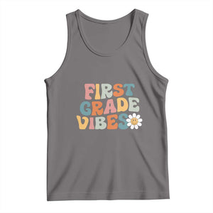 Retro 1st Day of School Tank Top First Grade Vibes 1st Grade Team